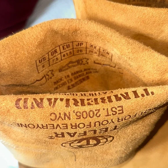 Telfar x Timberland Collab Medium Pull On Boot Wheat Nubuck SIZE 7.5/8 MENS NWT - Picture 4 of 15